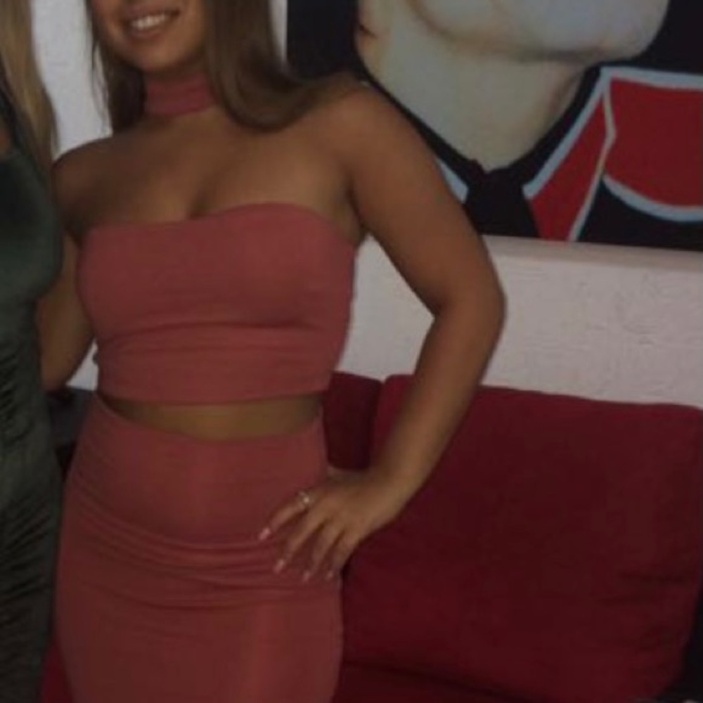 2 piece set. Crop and long skirt